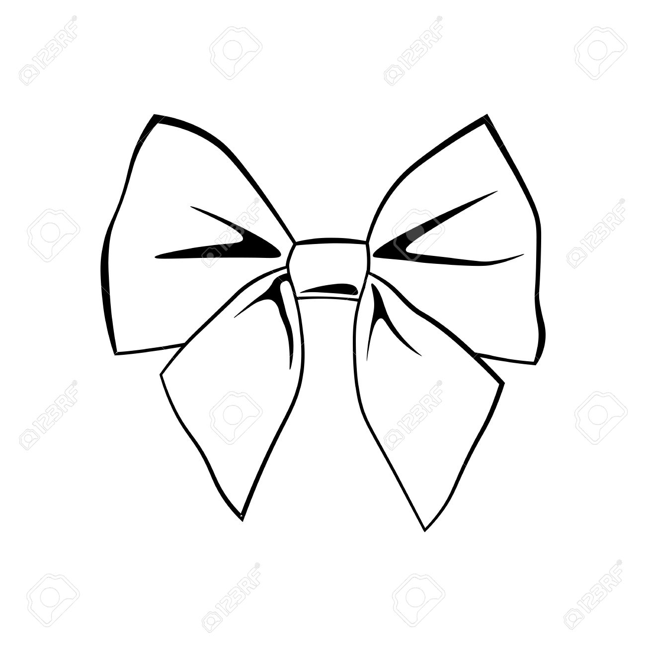 Clipart bow line drawing. Free download best on
