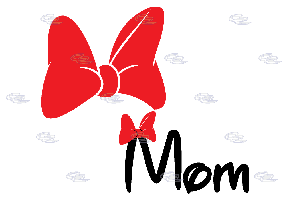 clipart bow mickey mouse