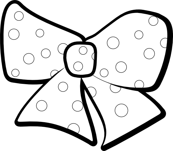 clipart bow outline