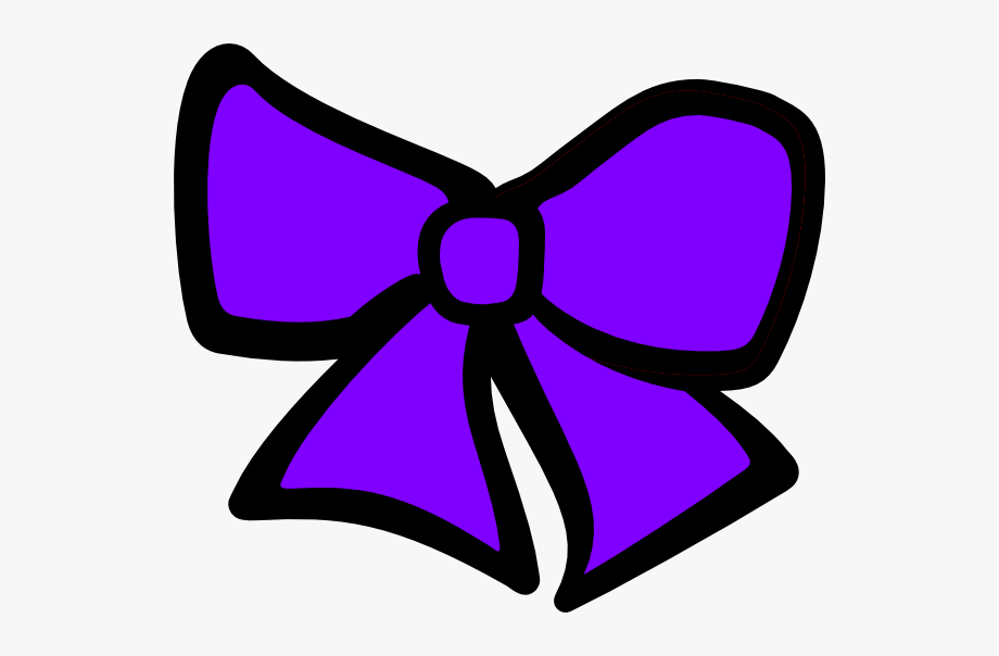 clipart bow purple thing