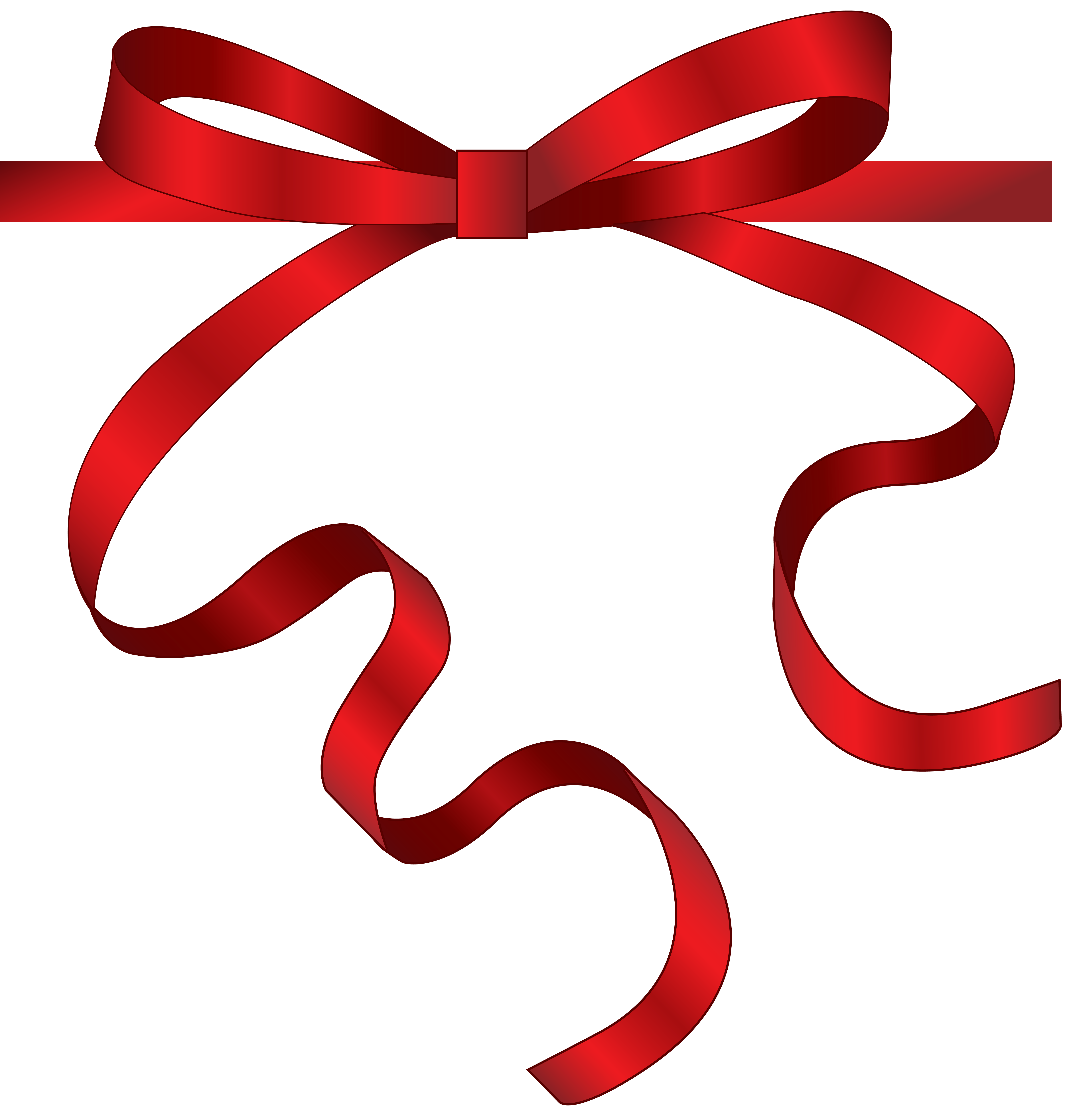 Red ribbon png image. Wet clipart wet sock