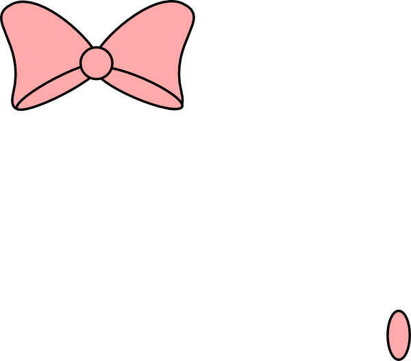 clipart bow tiny bow