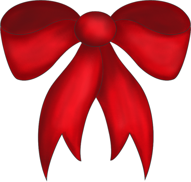 clipart bow wreath bow