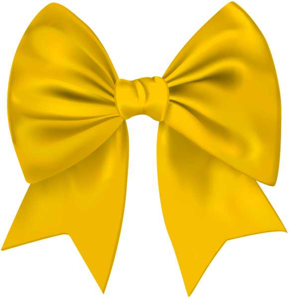 clipart bow yellow