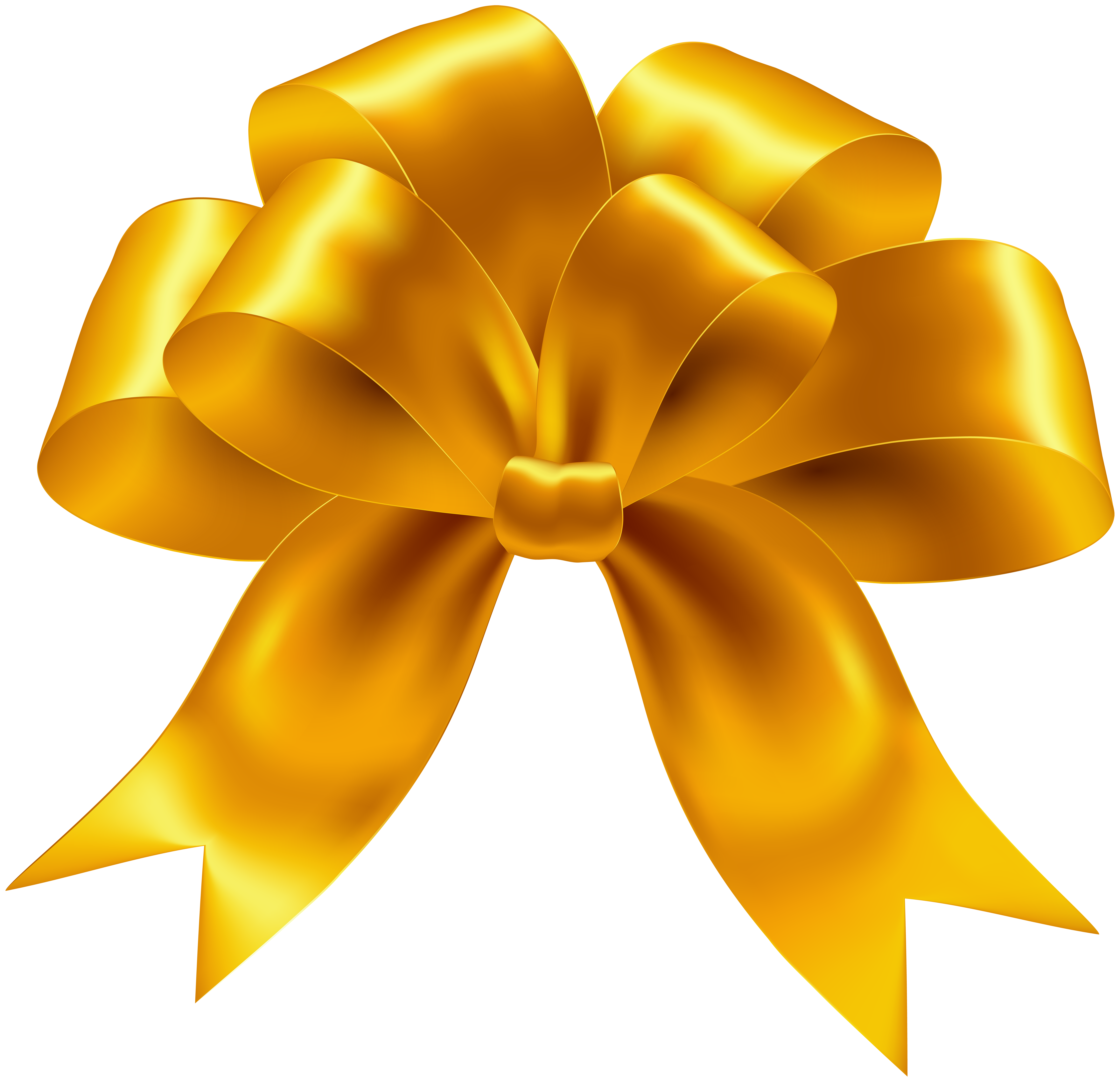 clipart bow yellow ribbon
