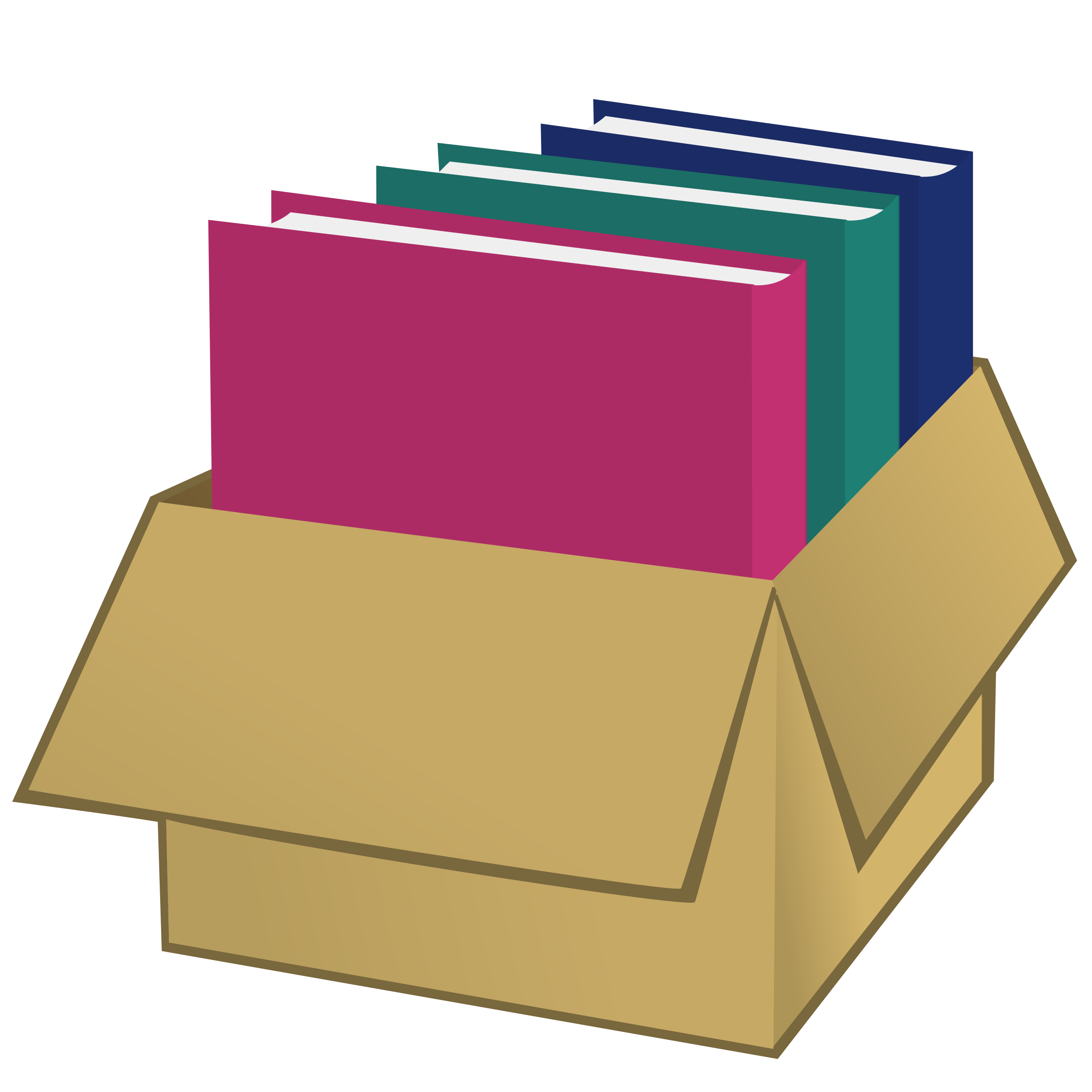 Clipart box. With folders big image