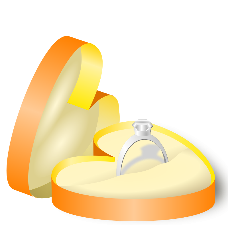 Clipart box animated. Wedding and engagement ring