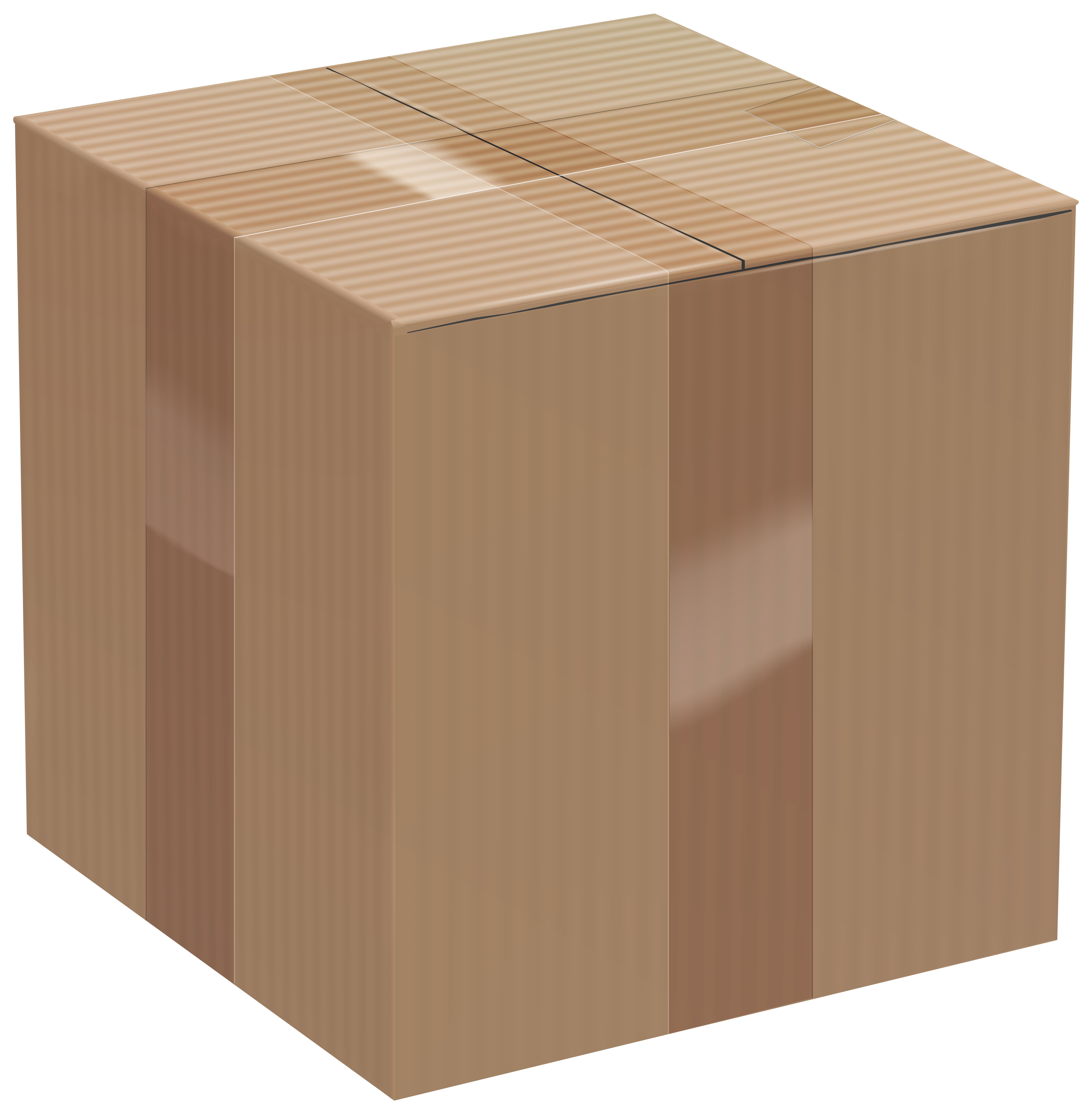 clipart box brown box
