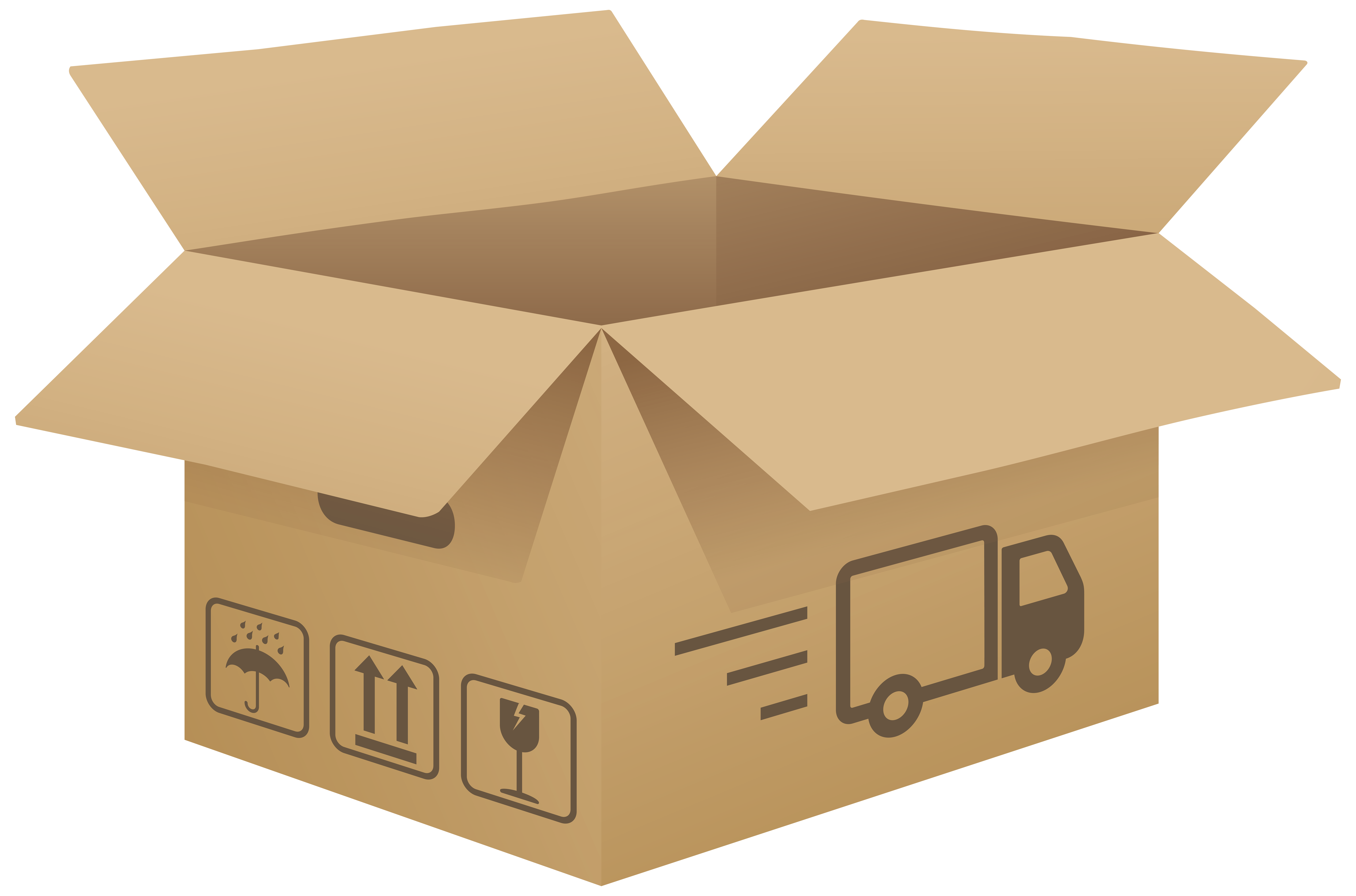 clipart box brown box