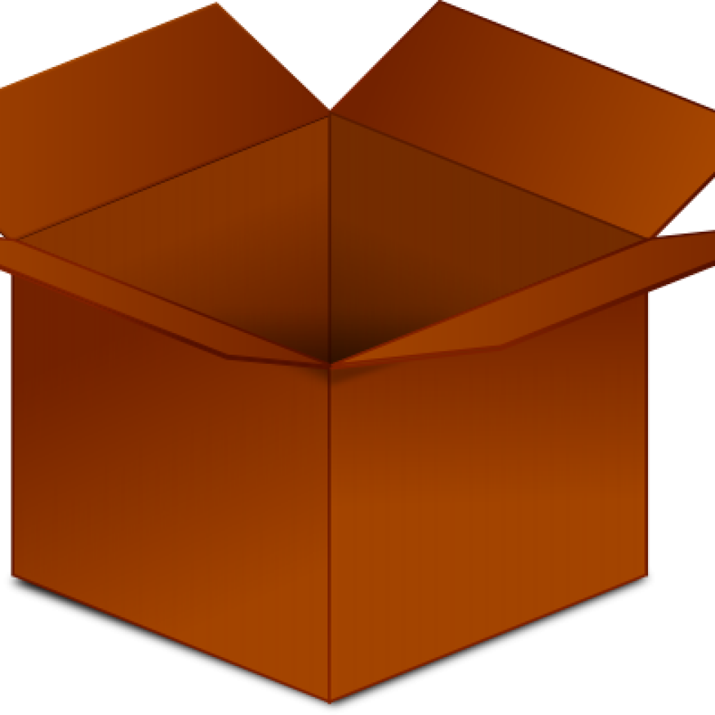 clipart box brown box