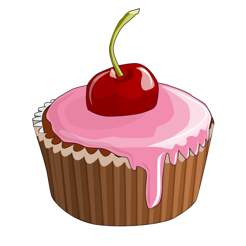cupcakes clipart flower