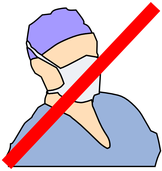 Doctor with mask not. Hats clipart surgeon