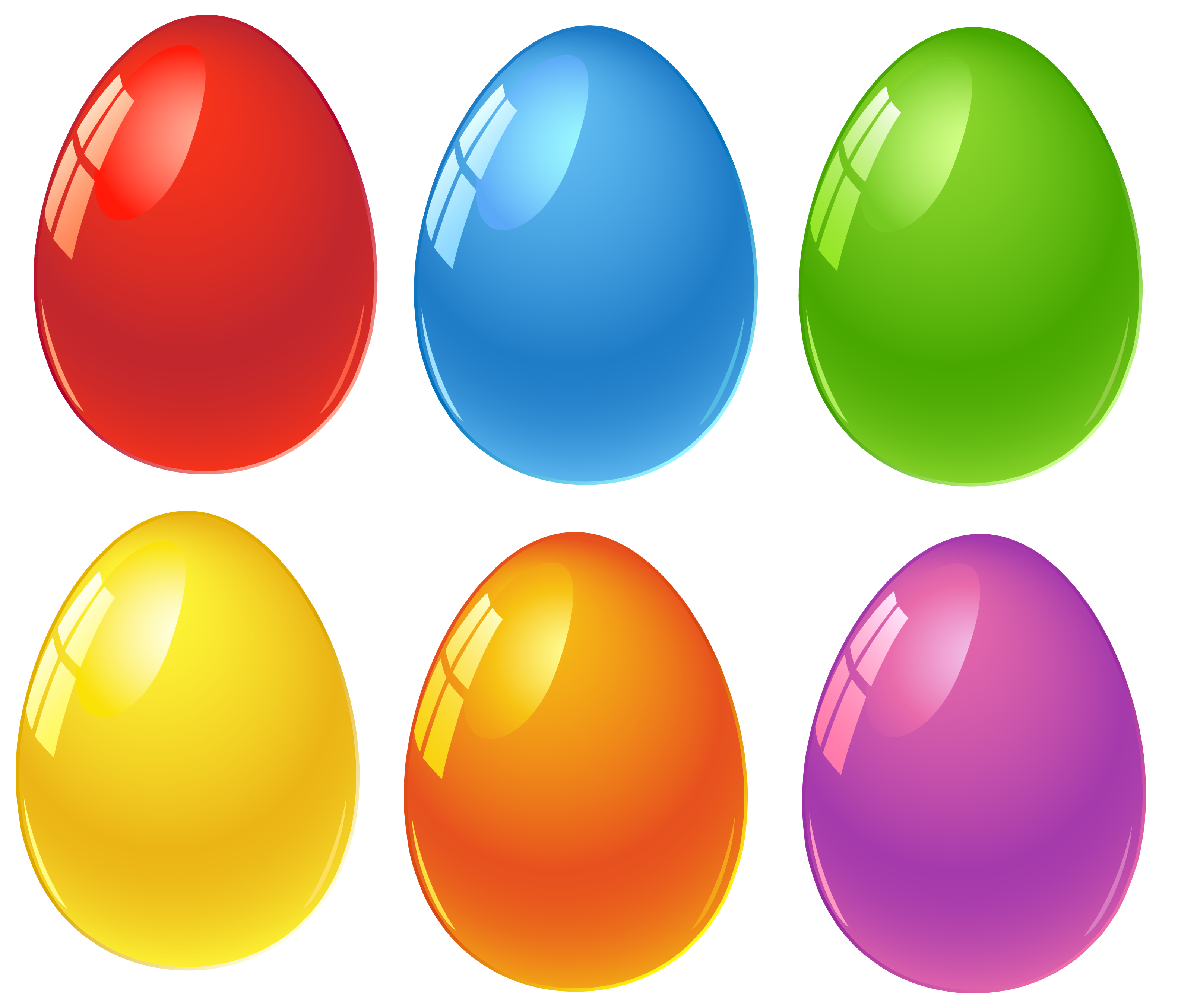 Colored eggs png obr. Scrapbook clipart easter