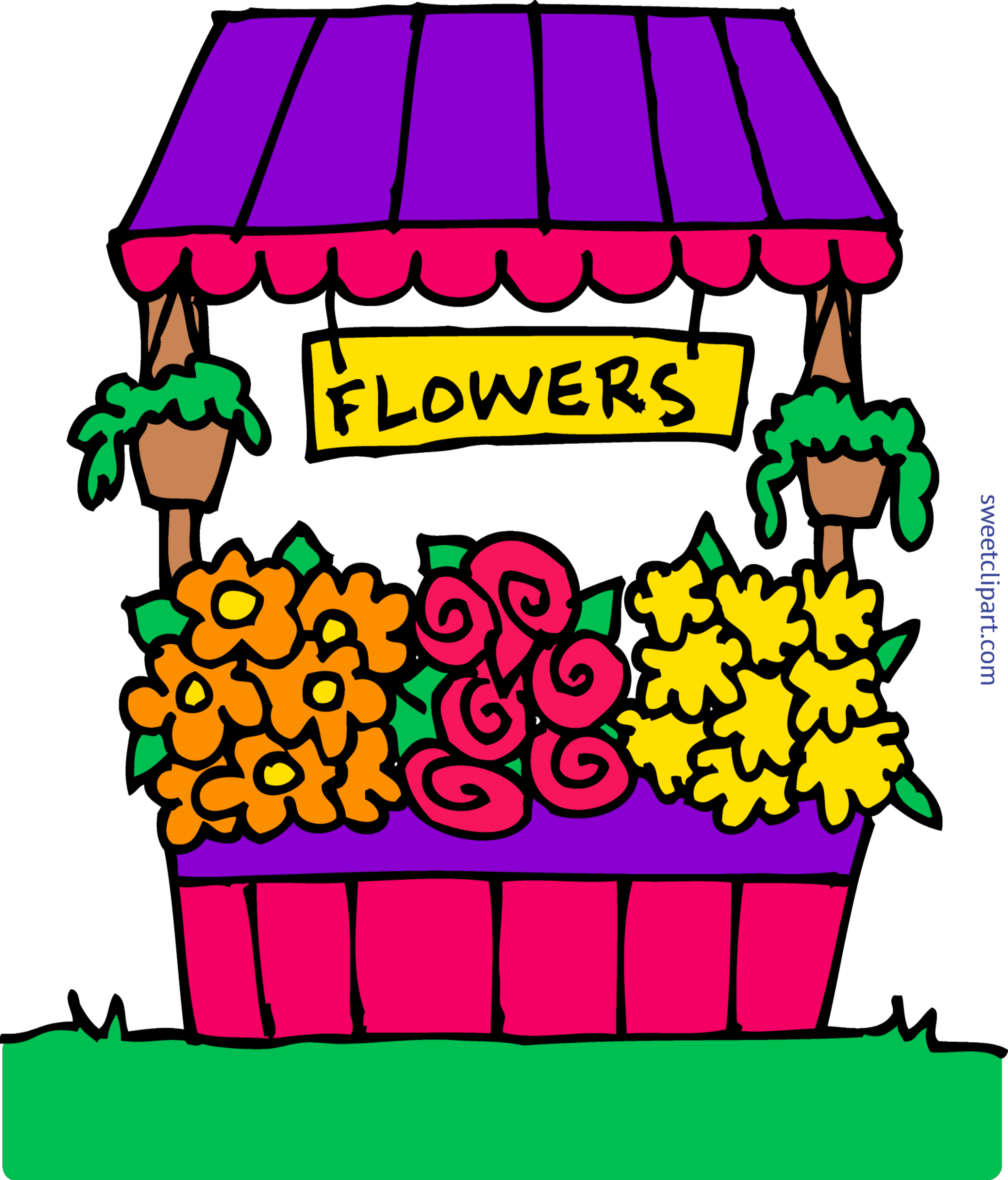 clipart flower box