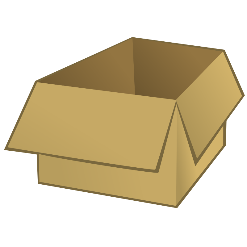 Clipart box open box. Graphics illustrations free download
