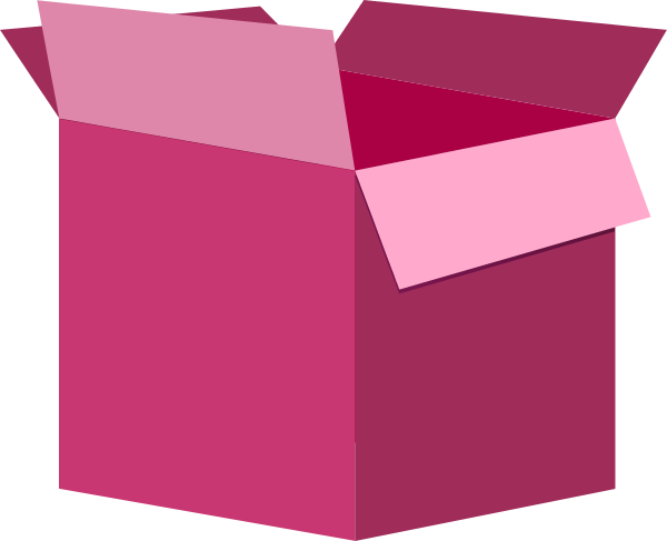 clipart box pink
