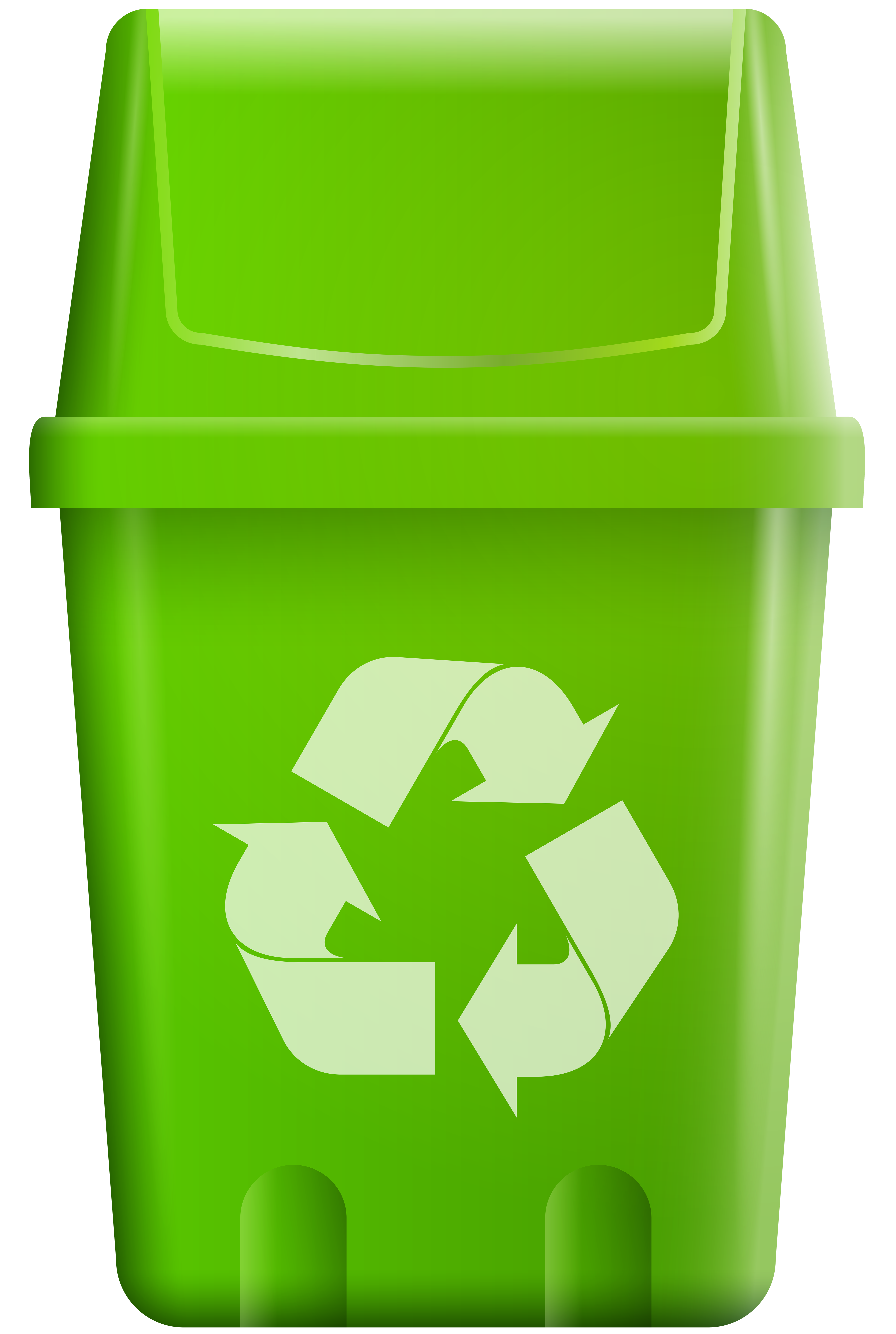 green clipart recycle bin