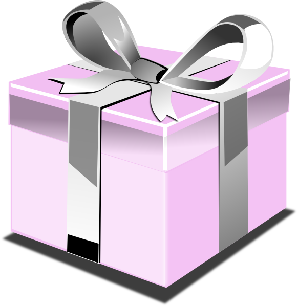 Present pink clip art. Gift clipart regalo