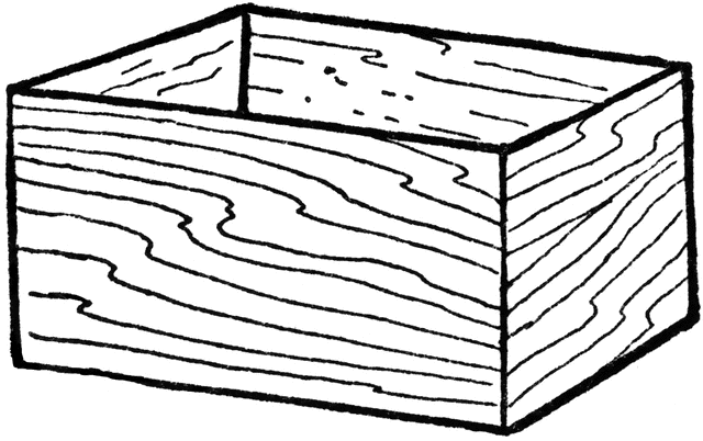 clipart box wooden box