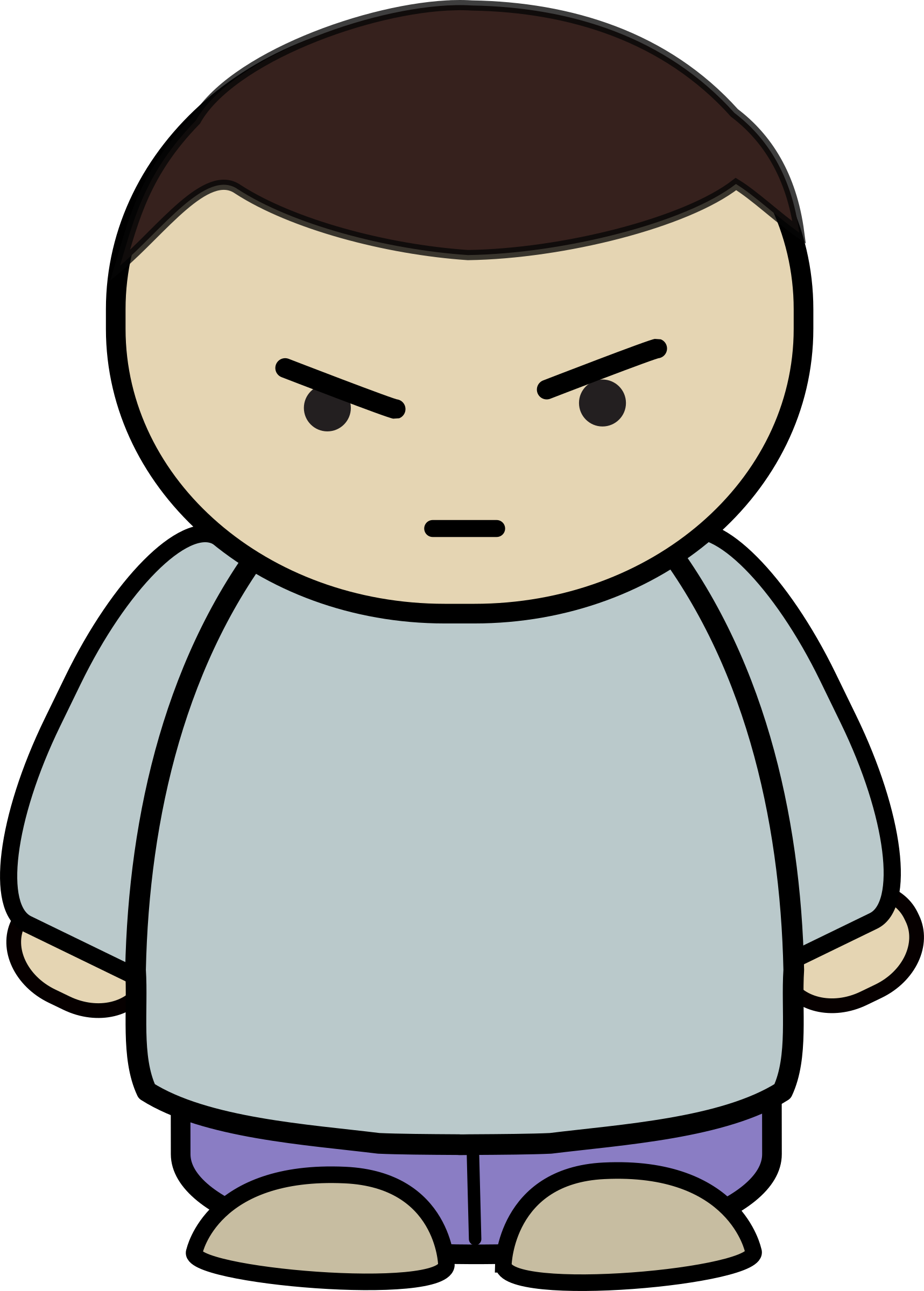 clipart boy angry