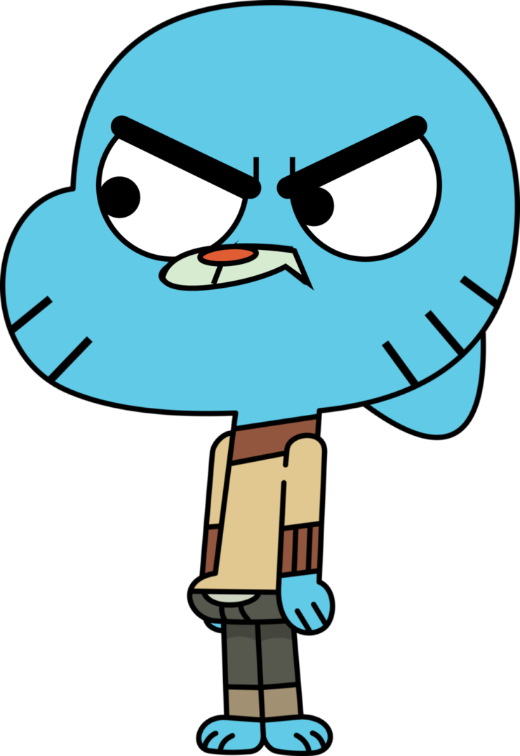 Clipart student angry. Gumball by designerboy on