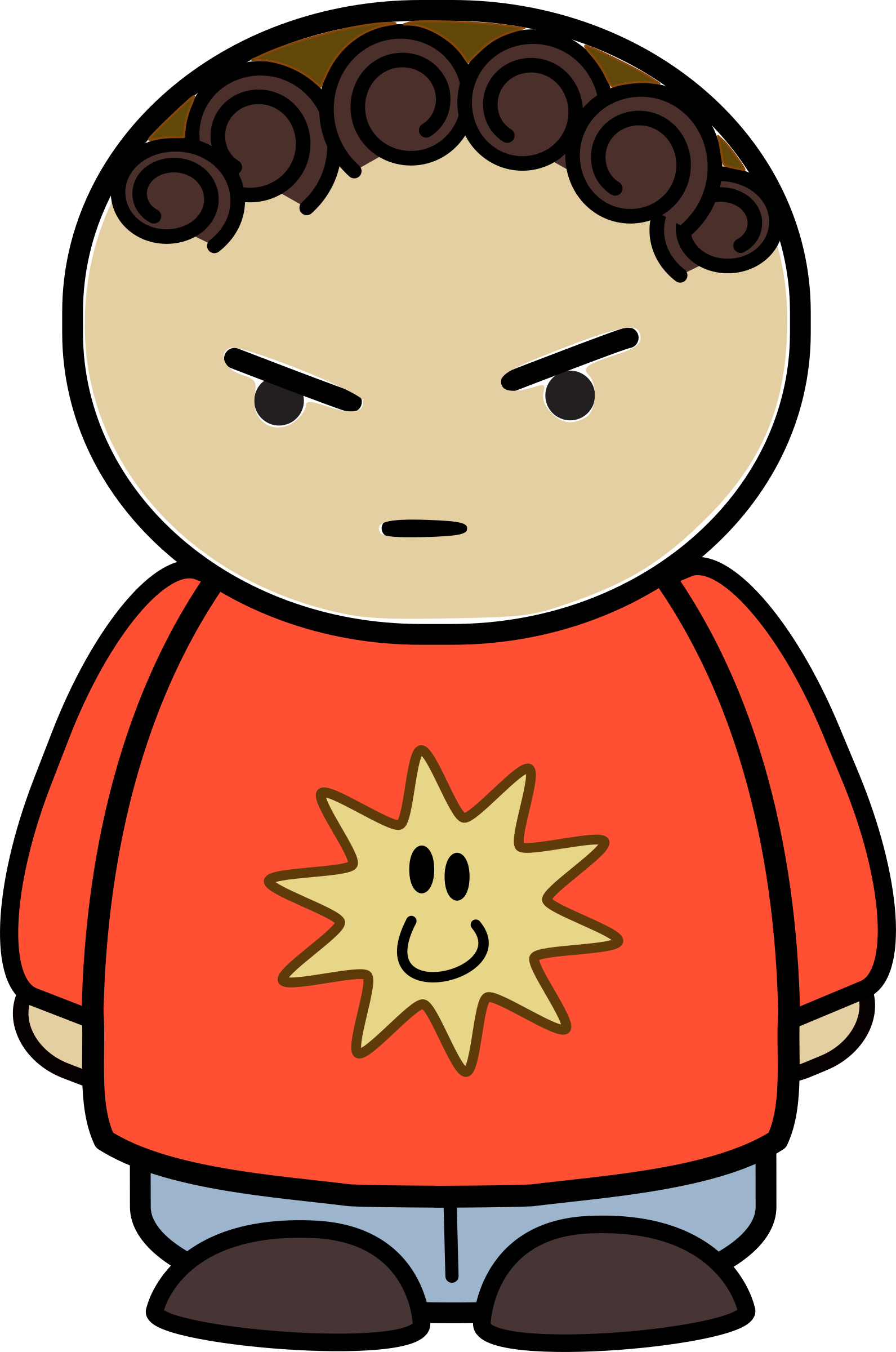Clipart Boy Angry 6 