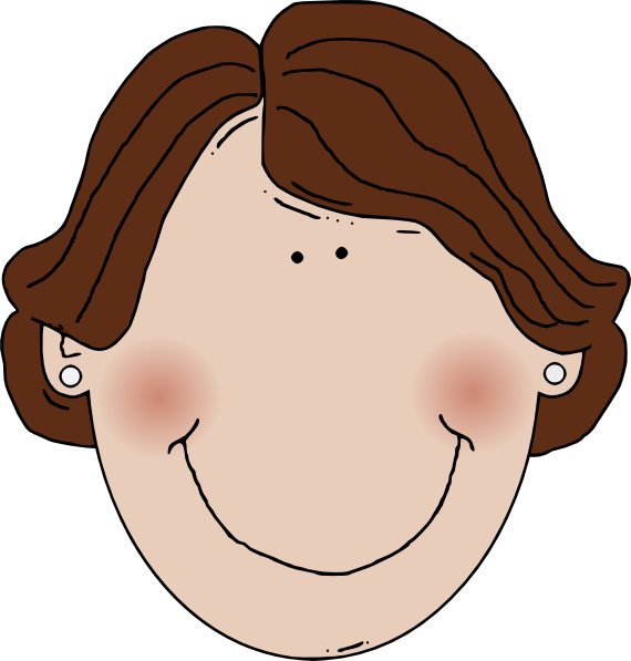 Mom clipart brown hair. Ugly girl 