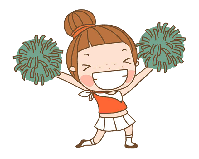 Cartoon cheerleading clip art. Clipart boy cheerleader