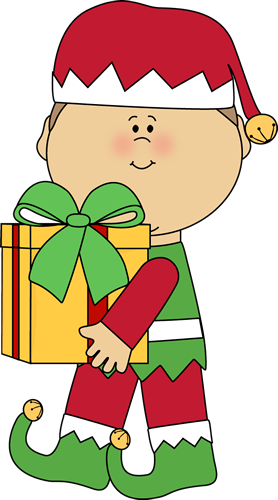 elf clipart gift