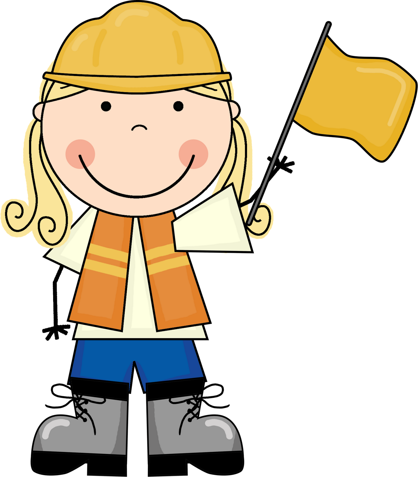 clipart child construction