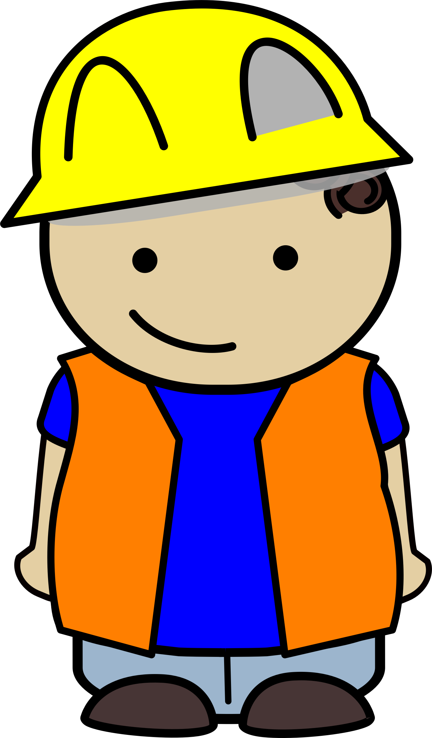 clipart boy construction