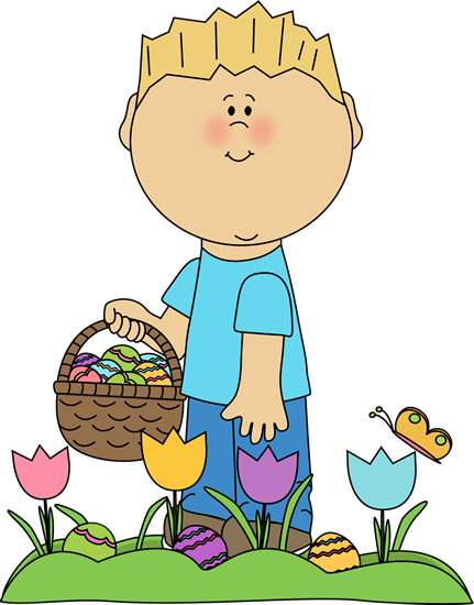 easter clipart boy