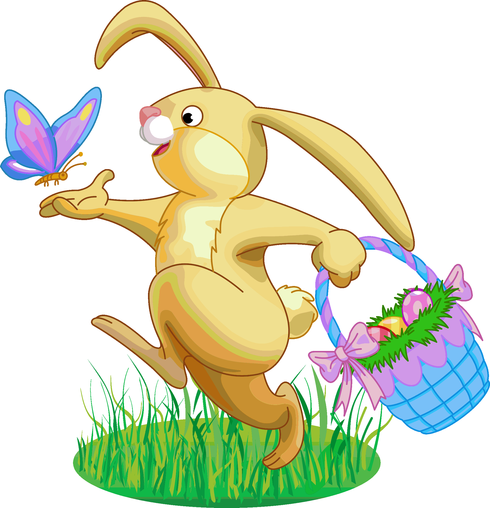 footprints clipart easter bunny