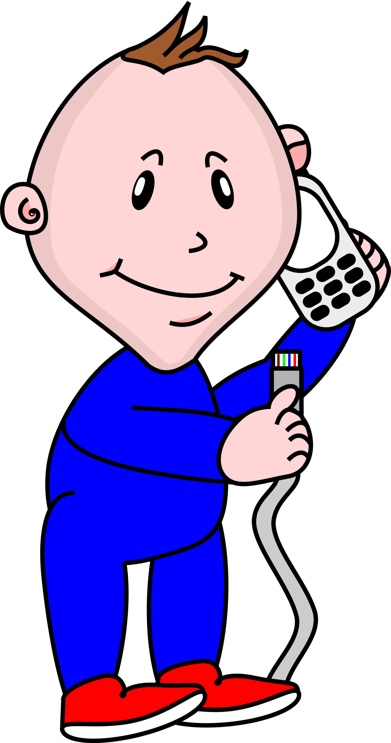 network clipart blue person