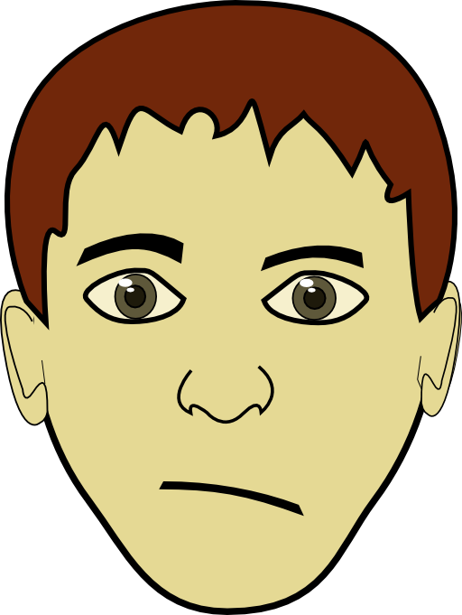 Hair face mike i. Guy clipart brown haired boy