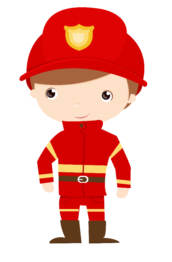 clipart boy firefighter