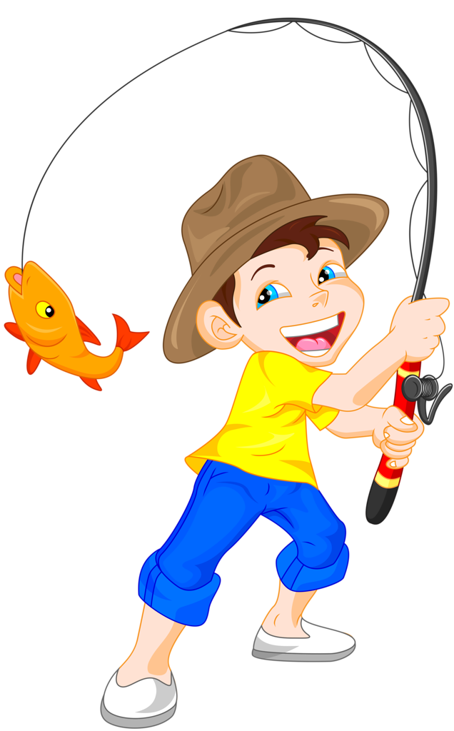 clipart person fishing