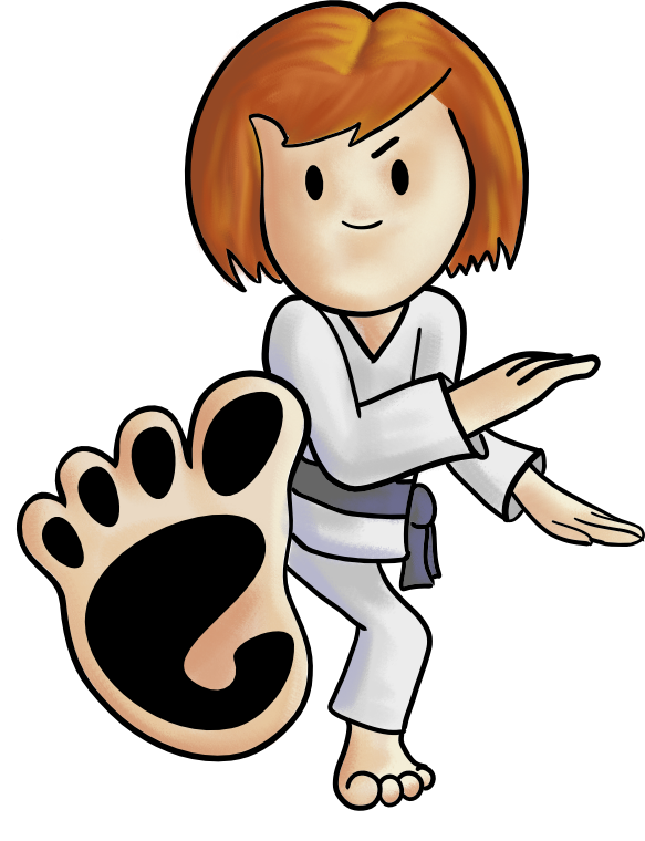 Clipart boy karate. Gnome girl by pookstar
