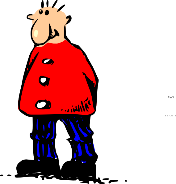Young clipart man standing. Clip art at clker