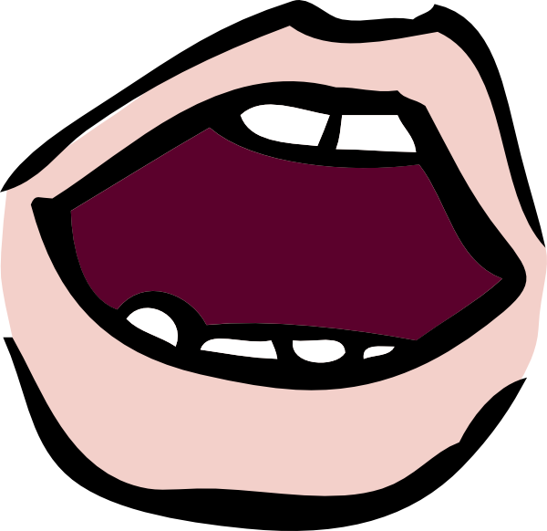 Clipart kid tongue. Mouth for kids panda