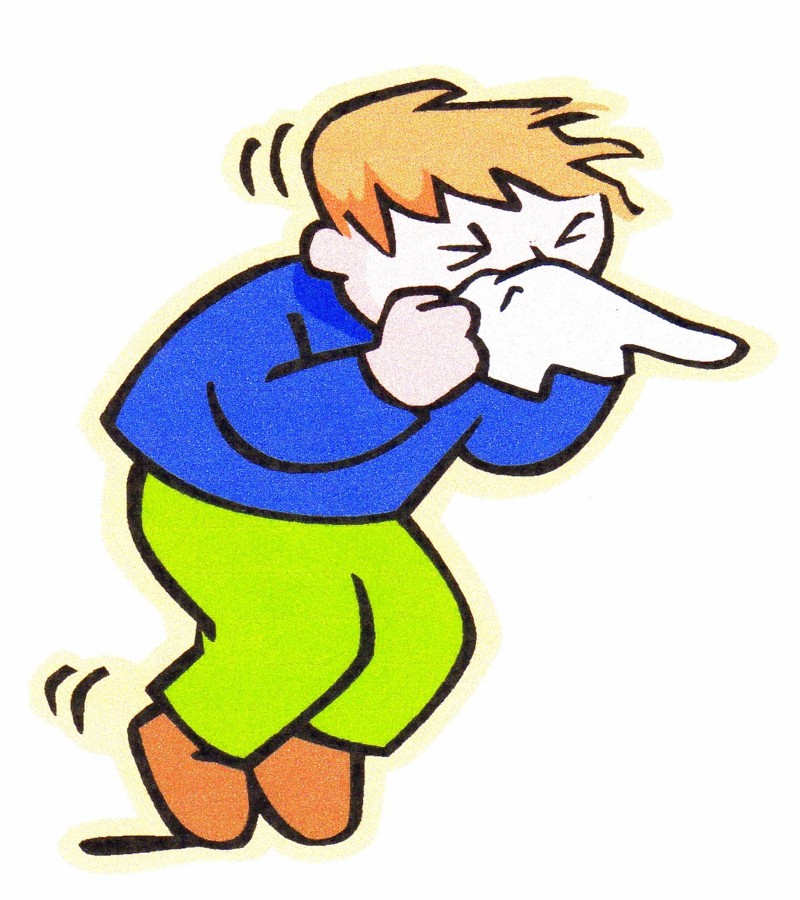 sneeze clipart cold