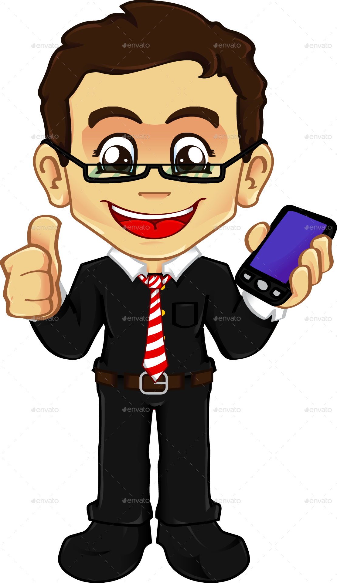 phone clipart boy