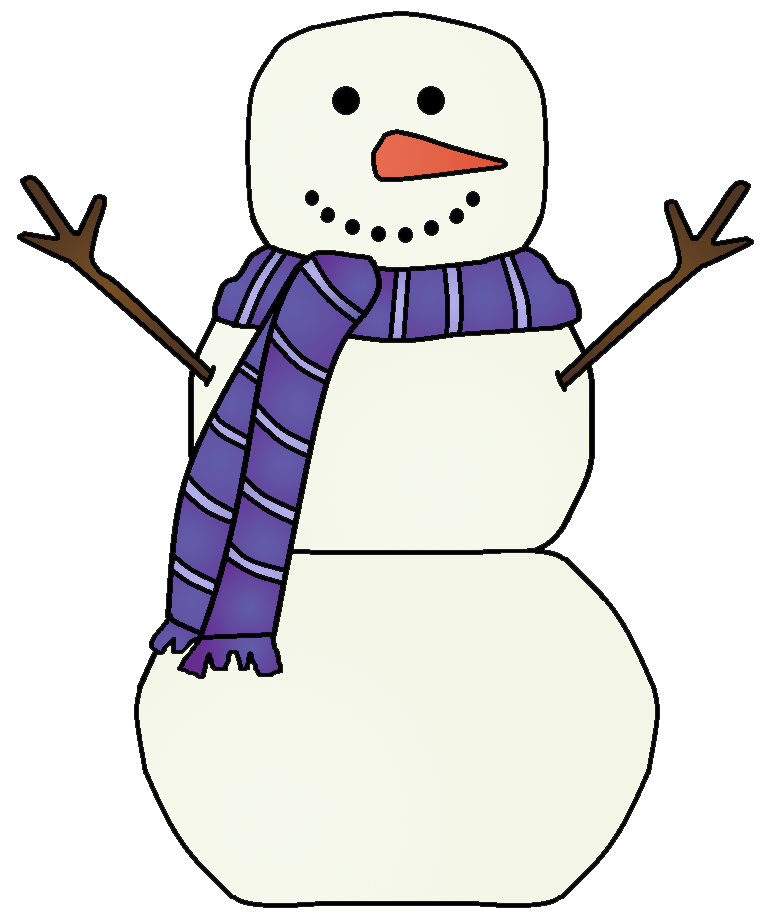 January clipart mini snowman. Free tons of them