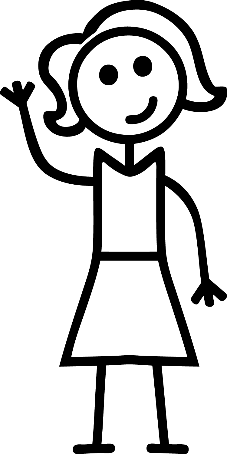 Humans clipart lady figure. Img clipartall com stick