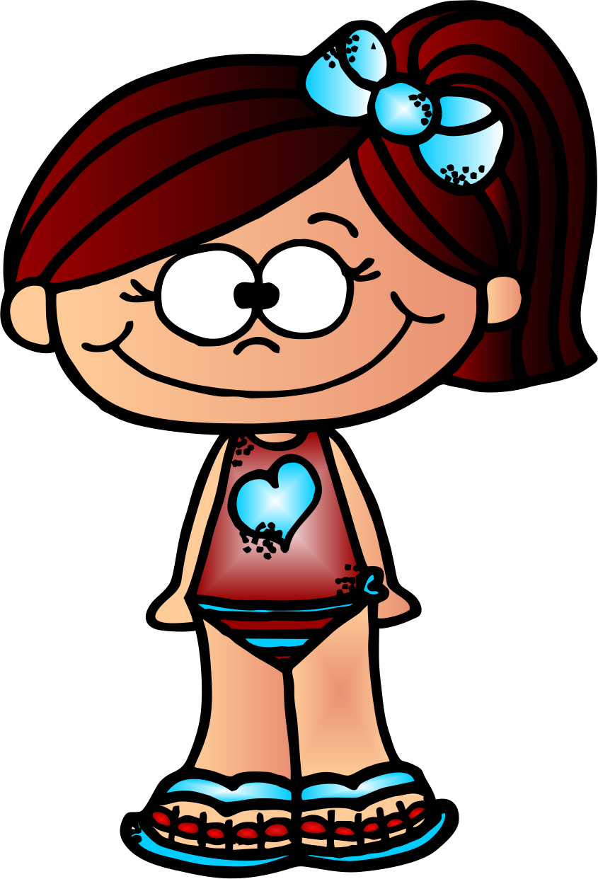 Swimsuit clipart cartoon. Worksheetjunkie cute kid freebie