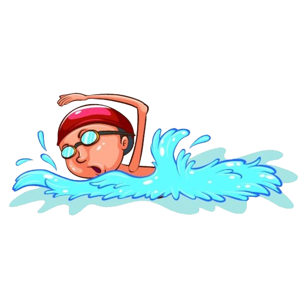 clipart swimming cartoon
