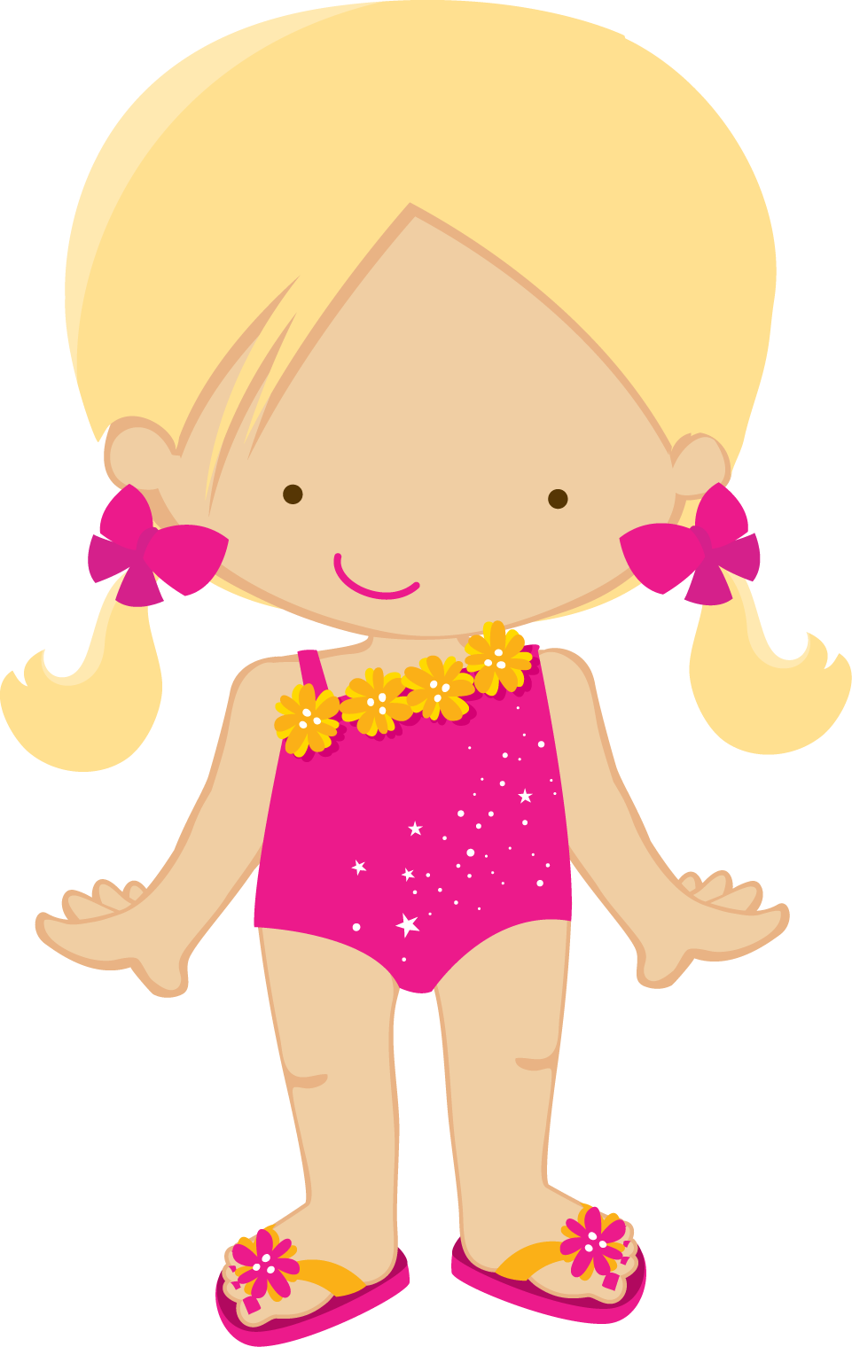 Girly clipart summer. Zwd umbrella poolgirl png