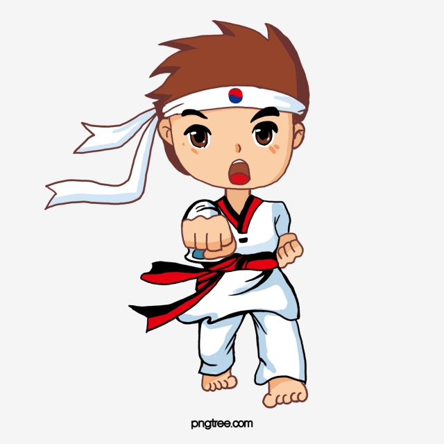 Png vector psd and. Clipart boy taekwondo