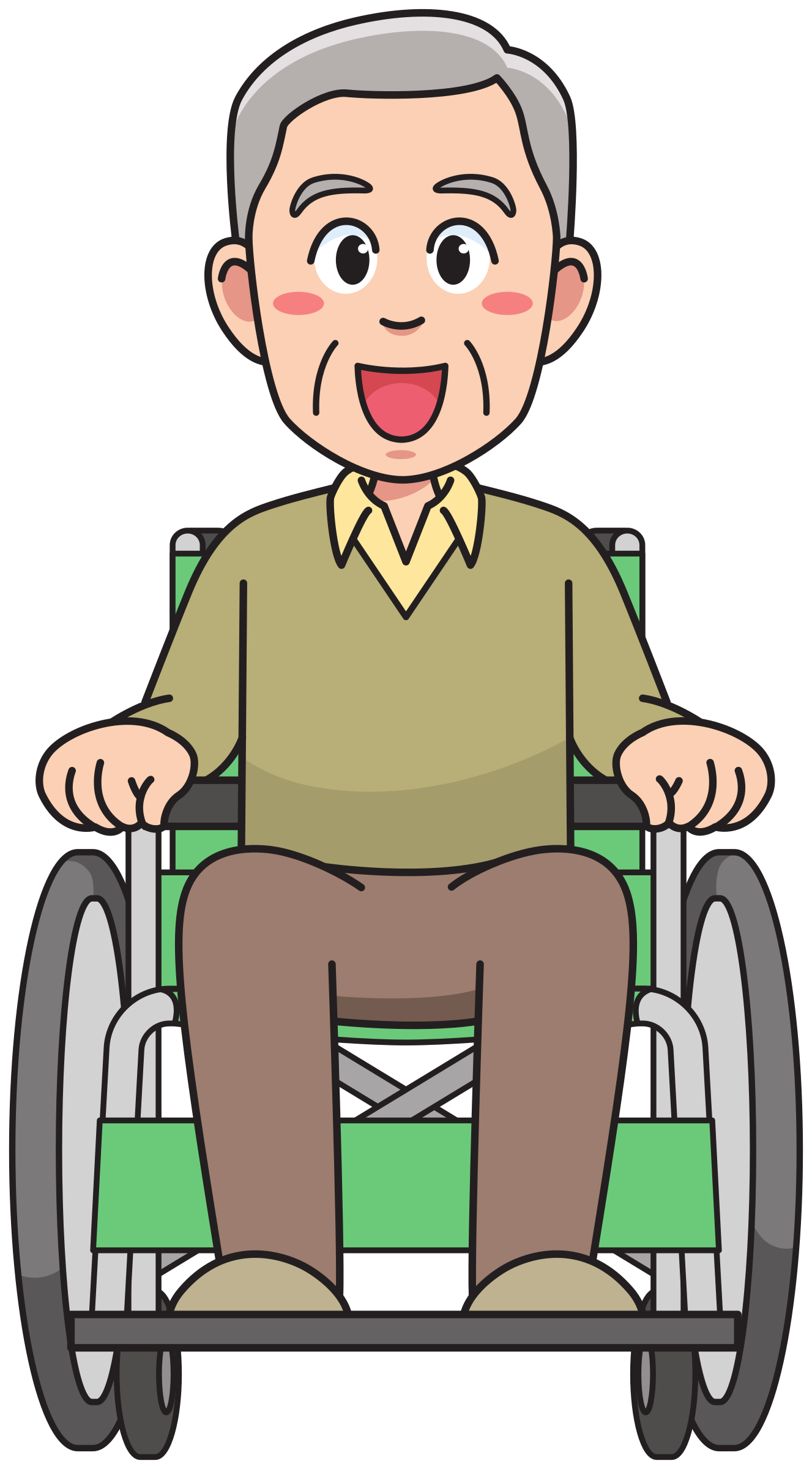 clipart boy wheelchair