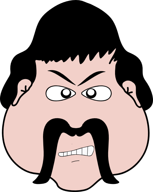 man clipart angry